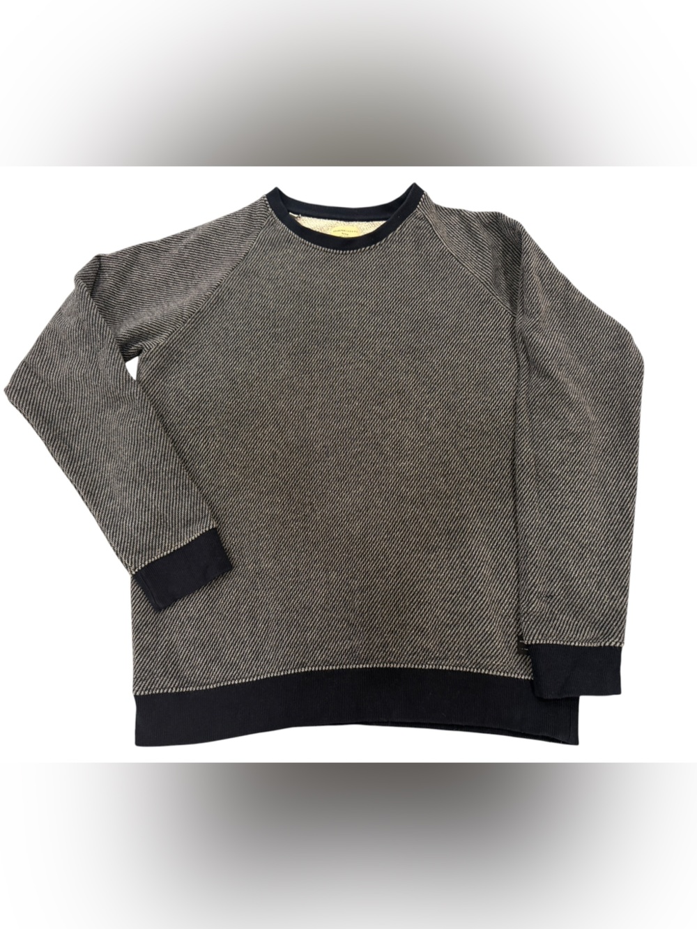 Selected Homme Men’s Navy Cream Crew Neck Sweatshirt / Sweater XL